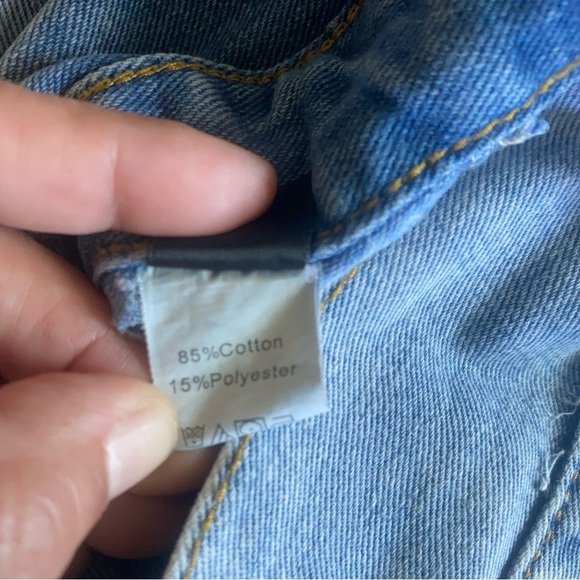 Women’s High Waist Belted Wide Leg Denim Jeans Size M - Picture 6 of 11